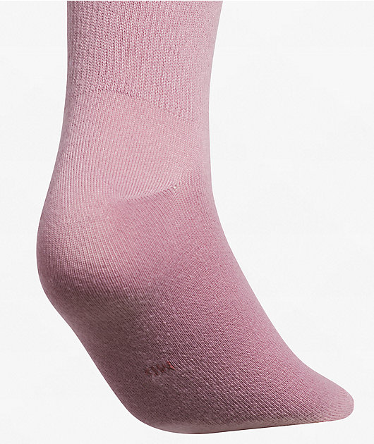 adidas Icons 3 Pack Pink, White & Black Quarter Socks