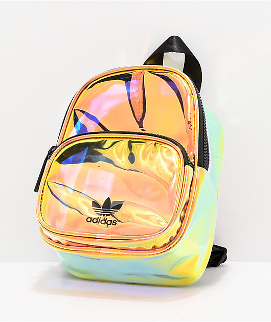 mini iridescent backpack adidas