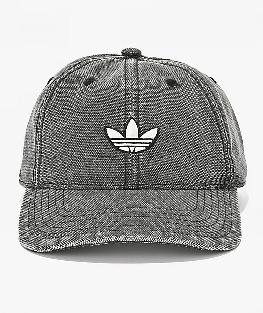 adidas Italian Dye Black Wash Strapback Hat
