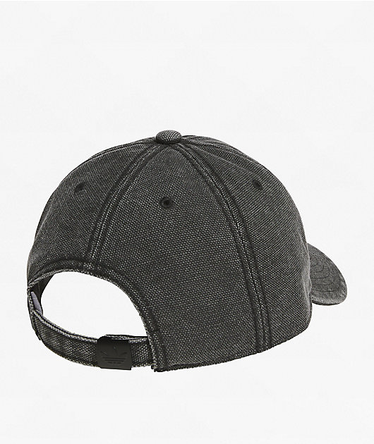 adidas Italian Dye Black Wash Strapback Hat