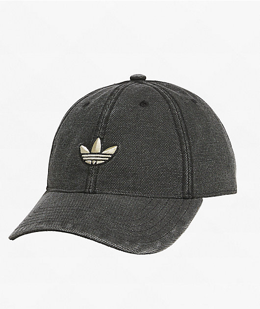 adidas Italian Dye Black Wash Strapback Hat