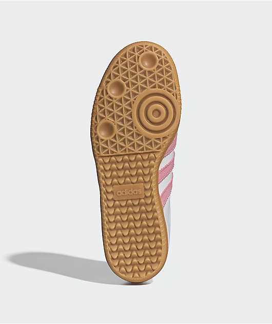 adidas Kids Samba OG White, Pink & Gum Shoes