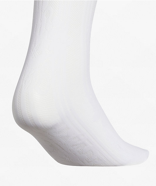 adidas Lace Ruffle 3 Pack White Crew Socks
