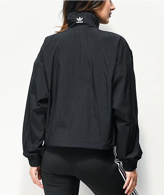 Skygge Site line kompromis adidas Large Logo Black Windbreaker Jacket | Zumiez