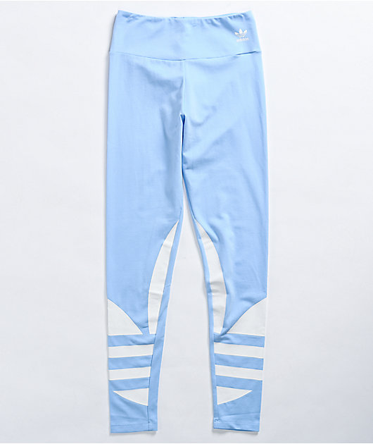 adidas track pants light blue