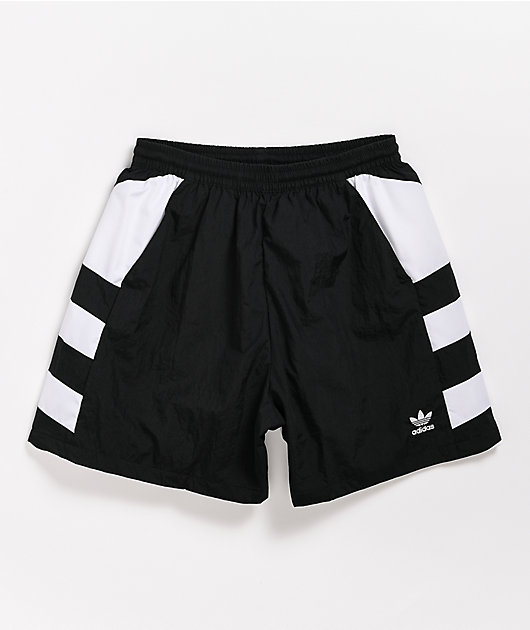 black shorts elastic waist
