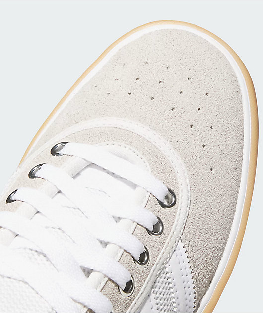 adidas Lucas Premiere White & Crystal Skate Shoes