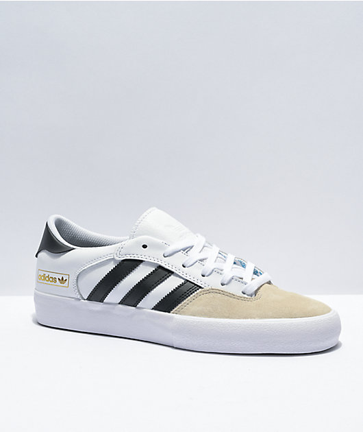 adidas tan and white shoes
