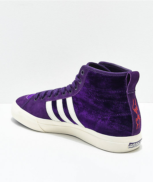 adidas matchcourt high rx purple
