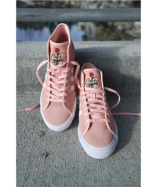 adidas matchcourt high rx pink