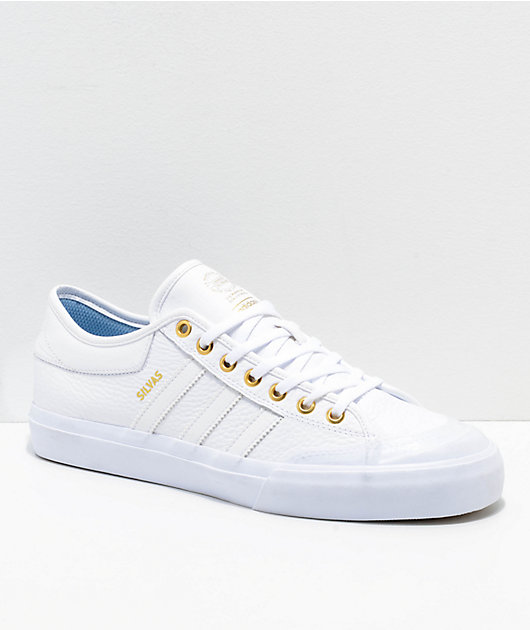 adidas all white leather shoes