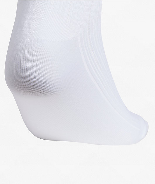 adidas Metallic Ruffle 3 Pack White Ankle Socks