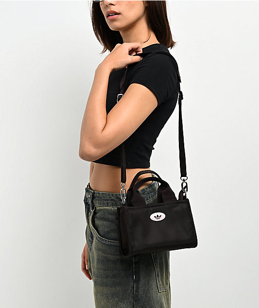 adidas Micro Brown & Pink Tote Bag | Zumiez