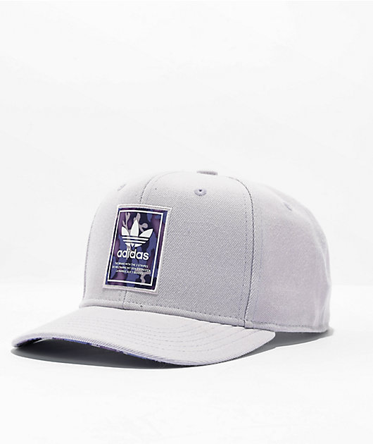 Modern Camo Silver & Purple Snapback Hat