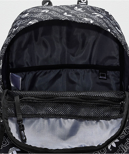 adidas National Allover Script Black & White Backpack