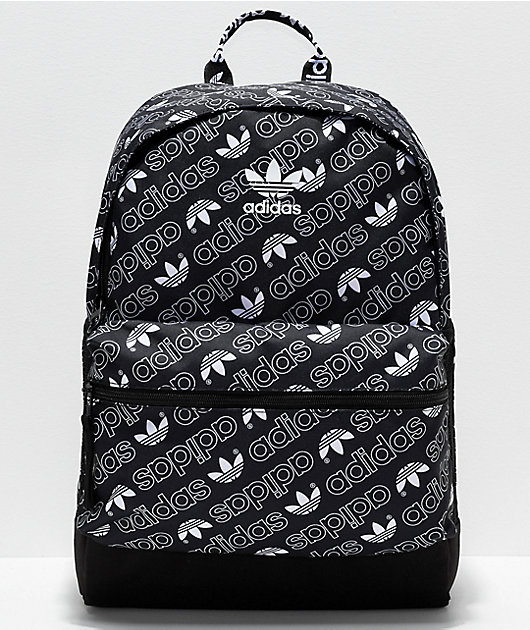 adidas black and white rucksack