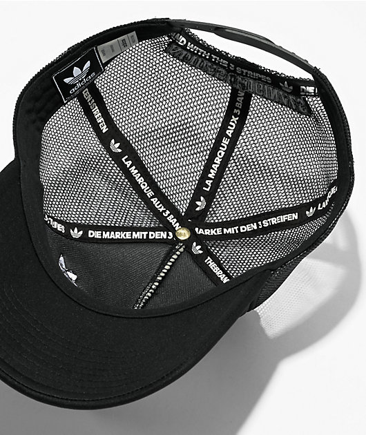adidas New Prep Black Hat Trucker