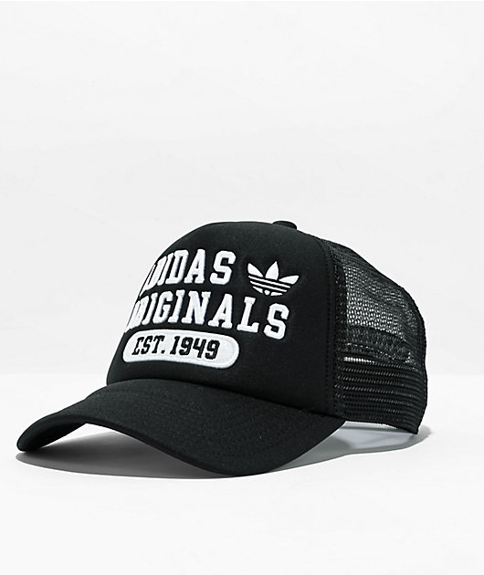 adidas New Prep Black Trucker Hat Zumiez