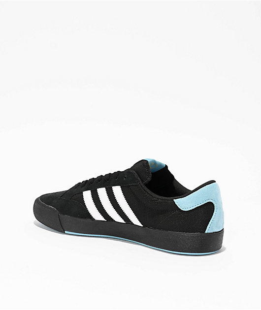 adidas Nora Core Black, Cloud White & Gold Metallic Skate Shoes