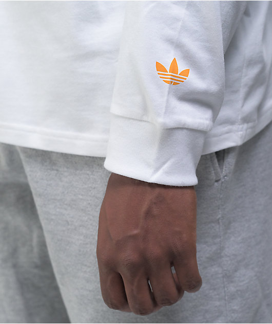 adidas O'Meally NYC White Long Sleeve T-Shirt
