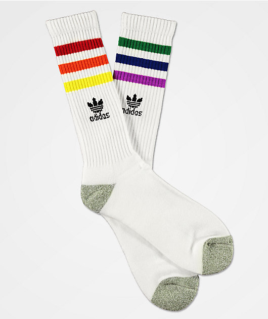 pride roller crew socks adidas