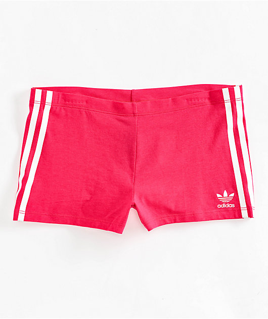 adidas Originals 3 Stripe Pink Lounge Shorts | Zumiez