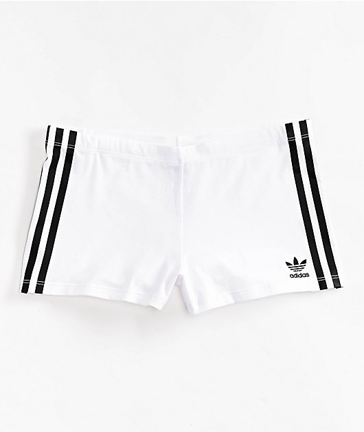 adidas Originals 3 Stripe White Lounge Shorts | Zumiez