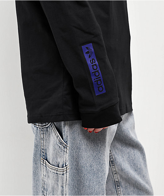 adidas Originals 4.0 Circle Black Long Sleeve T-Shirt | Zumiez