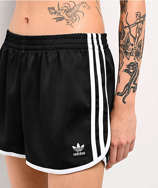 25SS新作ショートパンツ【ADIDAS】ADICOLOR 3S SPRINTER SHORTS adidas Women's Adicolor 3-Stripes Sprinter Shorts Black