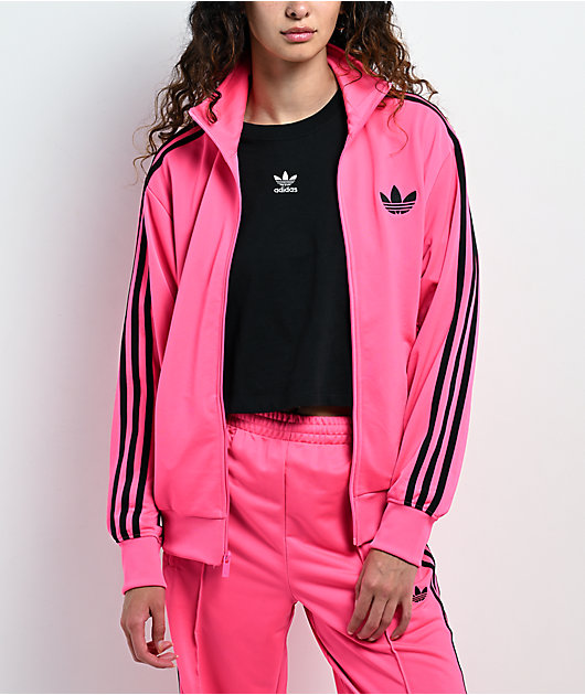 adidas Originals Adicolor Classics Firebird Pink Track Jacket | Zumiez
