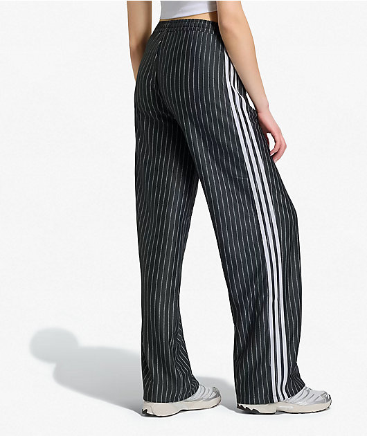 adidas Originals Adicolor Classics Pinstripe Firebird Grey Loose Fit Track Pants