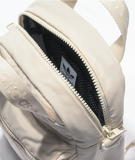 beige adidas backpack