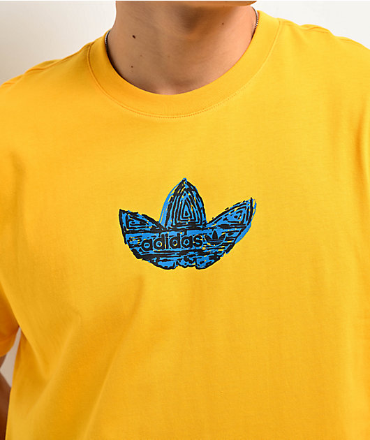 Adidas originals yellow t shirt online