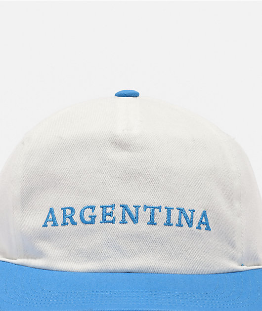 adidas Originals Argentina 2 Tone Off-White & Blue Strapback Hat