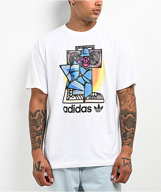 adidas Originals B Boy White T Shirt