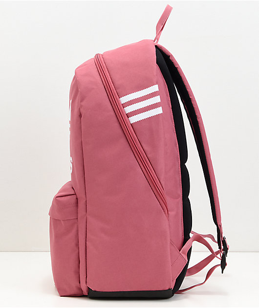 dark pink adidas backpack