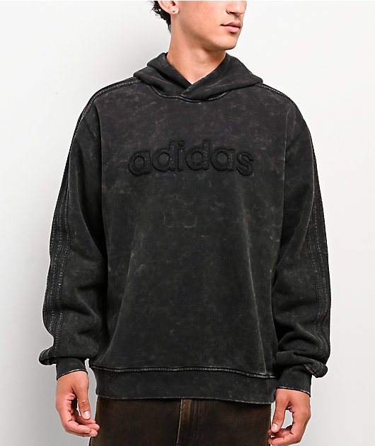 adidas ウォッシュド加工 OVZD HOODIE adidas Originals Black Wash Hoodie | Zumiez