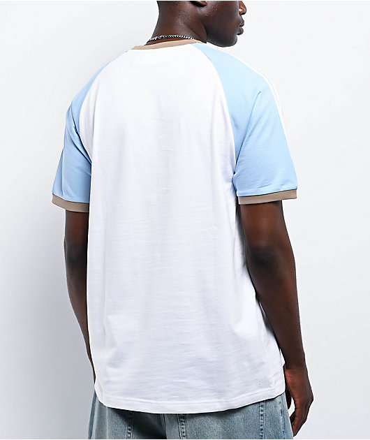 adidas Originals Cali White & Clear Sky T-Shirt | Zumiez
