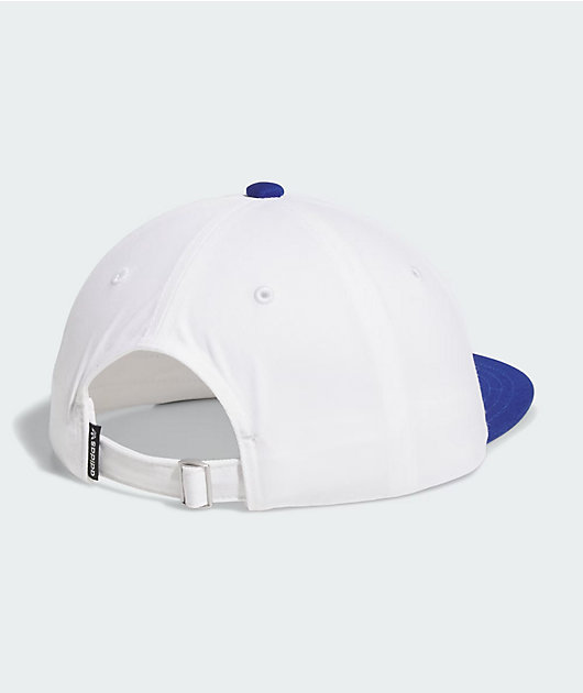adidas Originals Call Now For Sports White & Semi-Lucid Blue Strapback Hat