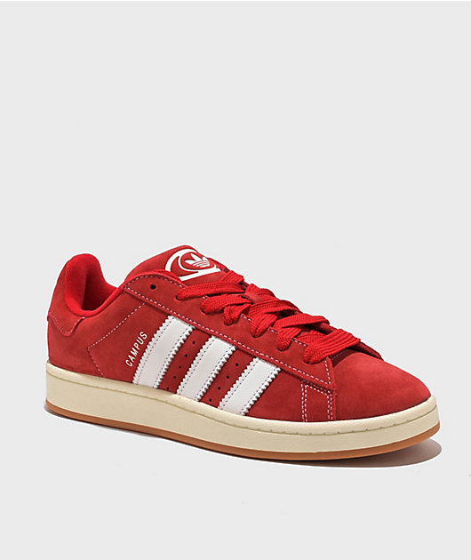 adidas Originals Campus 00s Better Scarlet \u0026 Cloud White Skate Shoes |  Zumiez