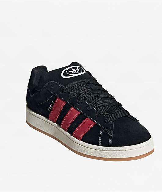 adidas Originals Campus 00s Black Red Skate Shoes Zumiez