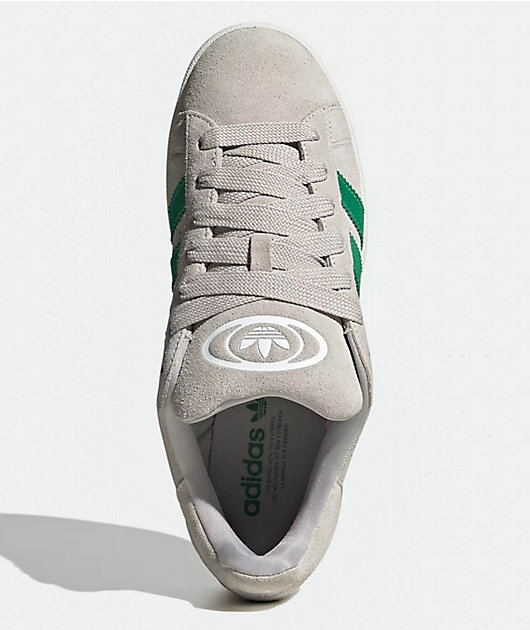 adidas Originals Campus 00s Grey One & Green Skate Shoes | Zumiez