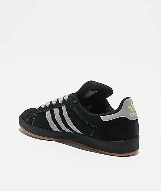 adidas Originals Campus 90's Core Black, Grey Two & Gold Metallic Skate Shoes