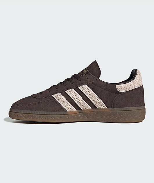 adidas Originals Handball Spezial Crochet Aurora Coffe, Wonder Quartz & Gold Metallic Shoes