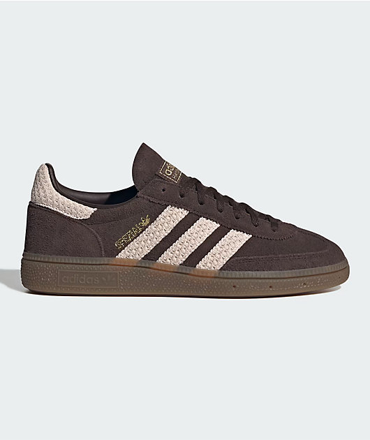 adidas Originals Handball Spezial Crochet Aurora Coffe, Wonder Quartz & Gold Metallic Shoes
