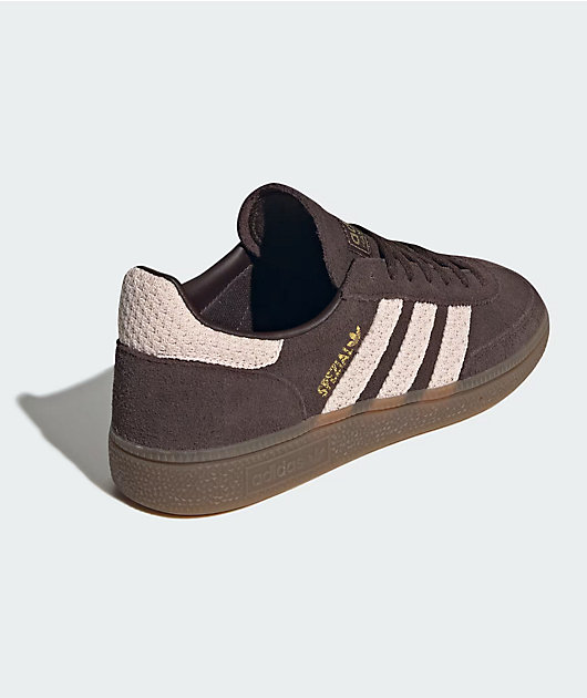 adidas Originals Handball Spezial Crochet Aurora Coffe, Wonder Quartz & Gold Metallic Shoes
