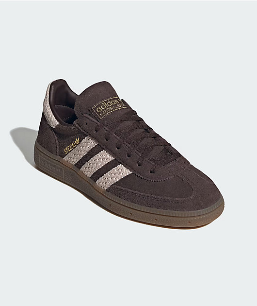 adidas Originals Handball Spezial Crochet Aurora Coffe, Wonder Quartz & Gold Metallic Shoes