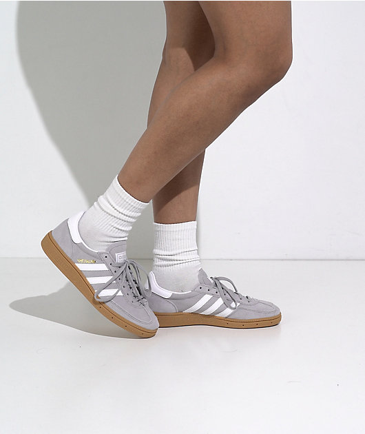 adidas Originals Handball Spezial Grey Two, Cloud White & Gum Shoes video