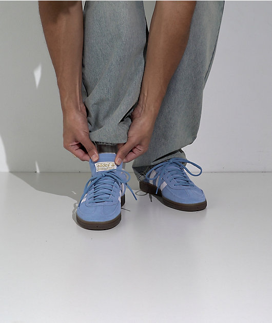 adidas Originals Handball Spezial Light Blue, Cloud White & Gum Shoes video