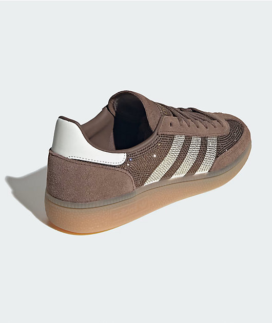 adidas Originals Handball Spezial Rhinestone Earth Strata, Off White & Gold Metallic Shoes